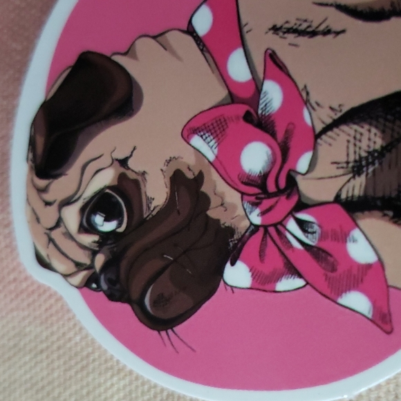 (K) Pug Dog Sticker Doggie Dog Mom Puppy - Picture 2 of 5